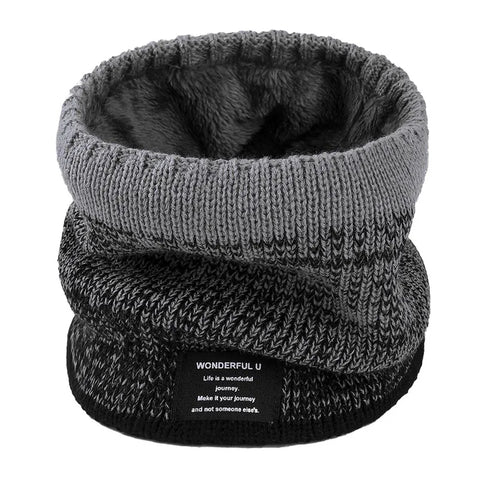 Fleece-Lined Knit Neck Warmer