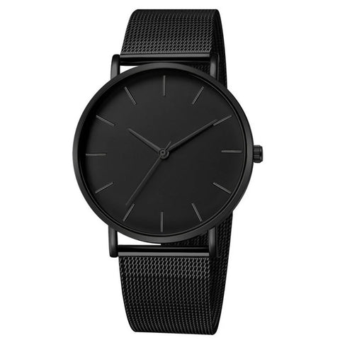Ultra-Thin Mesh-Strap Watch