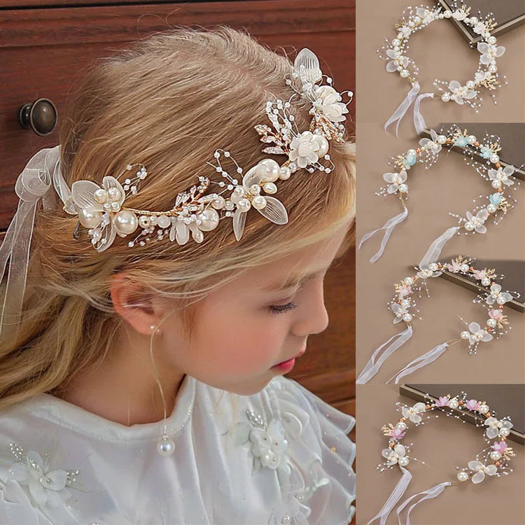 Pearl & Blossom Flower Crown