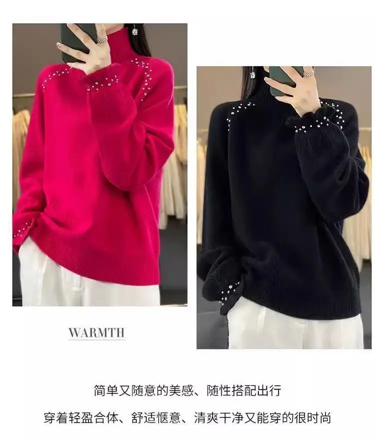 Ribbed Turtleneck Sweater