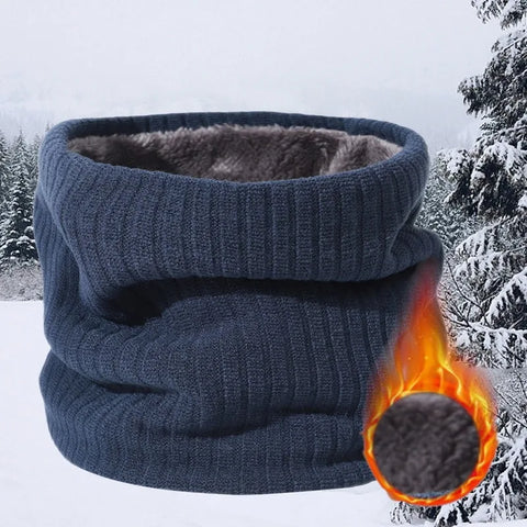 Fleece-Lined Knit Neck Warmer