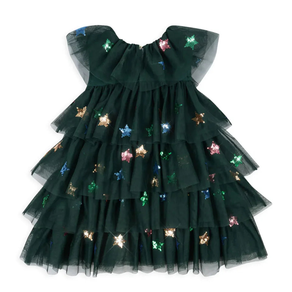 Girls' Velvet Holiday Party Dress