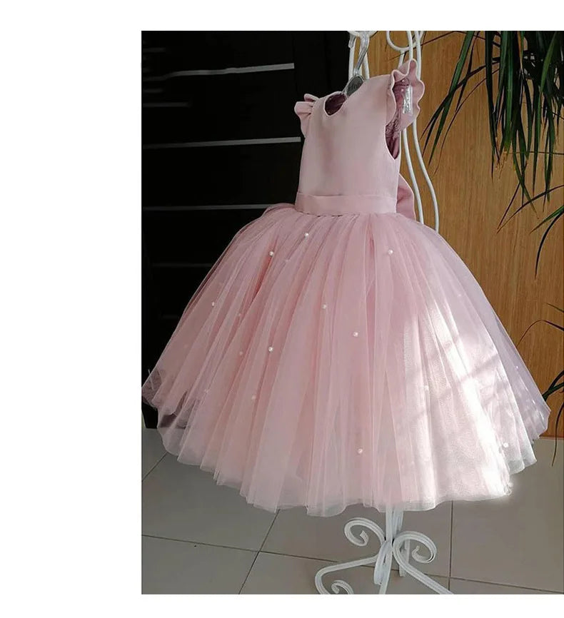 Tulle Party Dress with Big Back Bow
