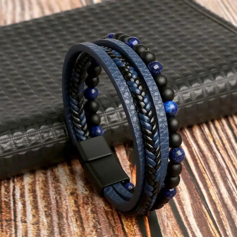 Layered Leather Bracelet