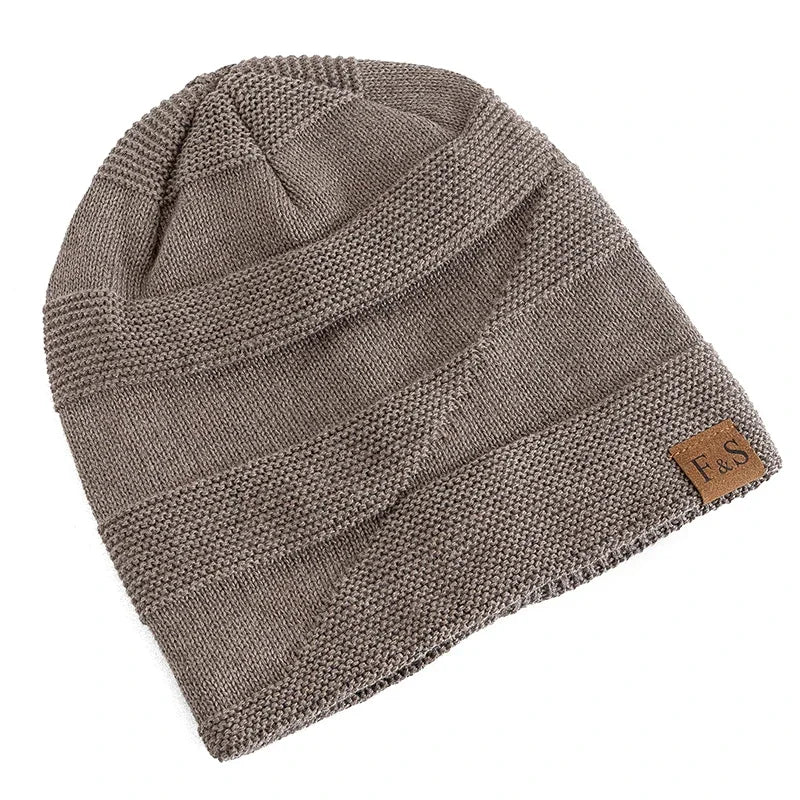 Fleece-Lined Knit Beanie