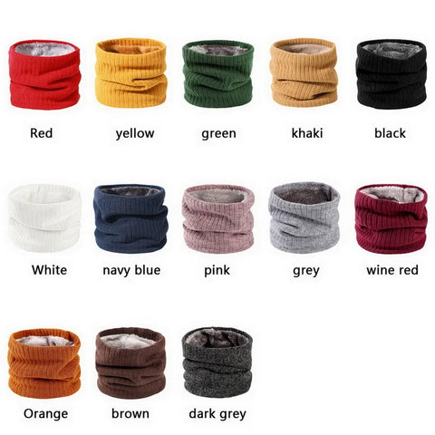 Fleece-Lined Knit Neck Warmer