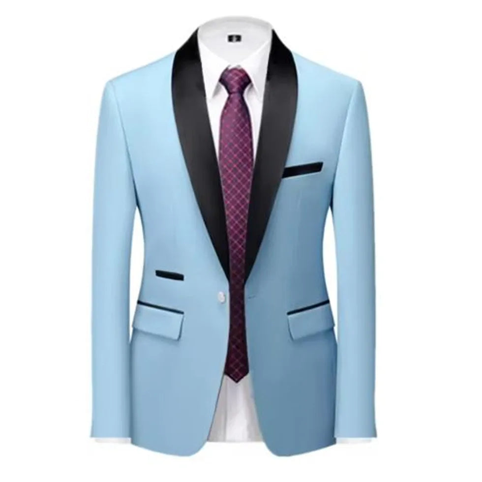Velvet Shawl-Collar Blazer