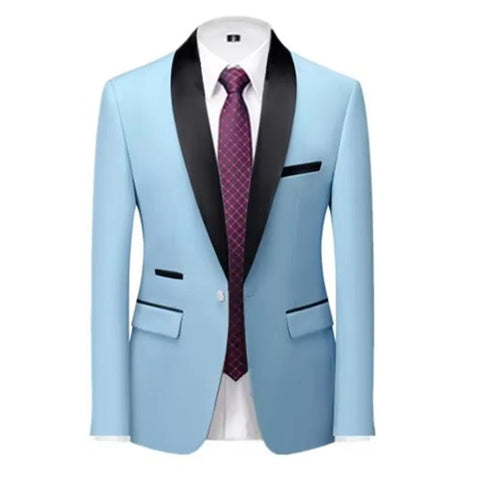 Velvet Shawl-Collar Blazer