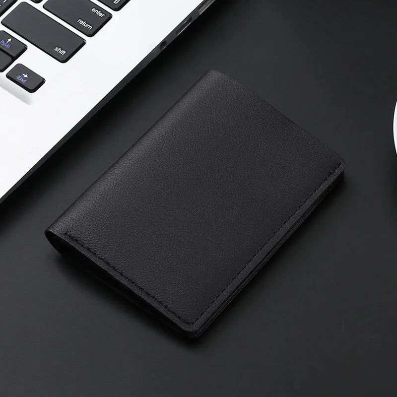 Compact Faux Leather Wallet