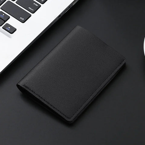 Compact Faux Leather Wallet