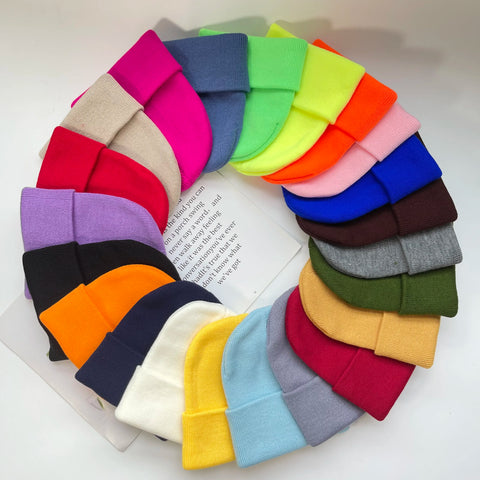 Rib-Knit Cuffed Beanie