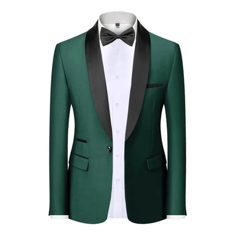 Velvet Shawl-Collar Blazer