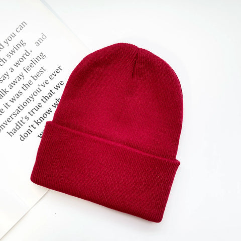 Rib-Knit Cuffed Beanie