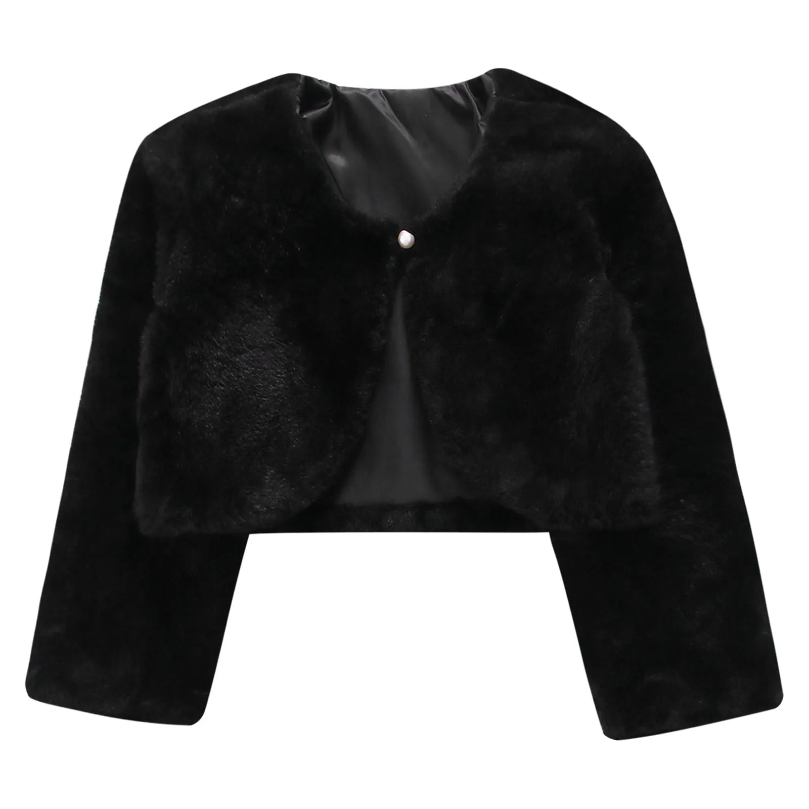 Girls' Faux-Fur Bolero Shrug