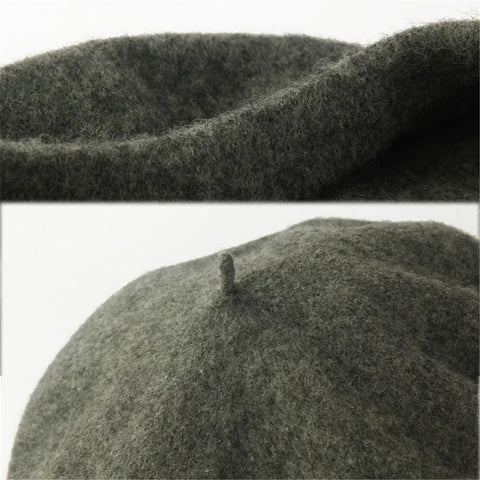 Wool-Blend French Beret