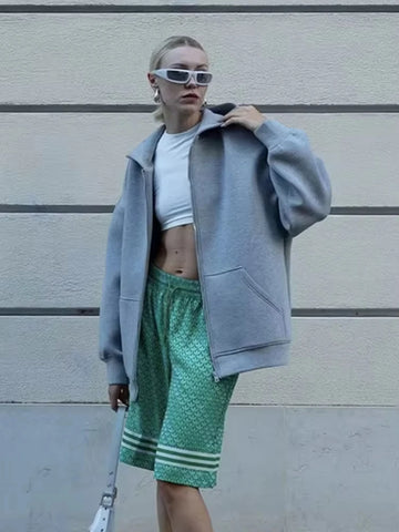 Oversized Zip Hoodie