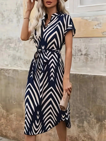 Zigzag Elegant Dress