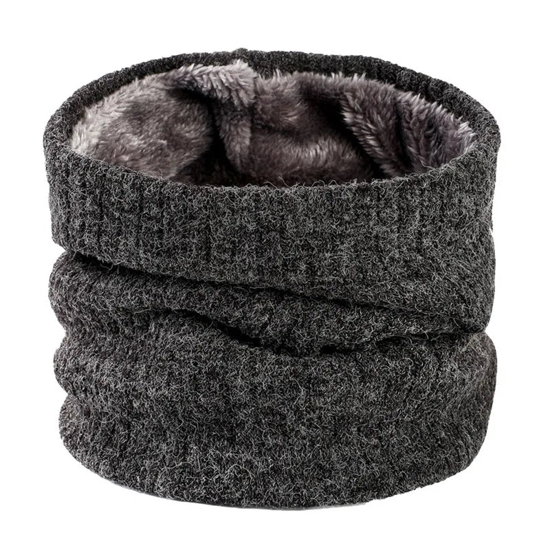 Fleece-Lined Knit Neck Warmer