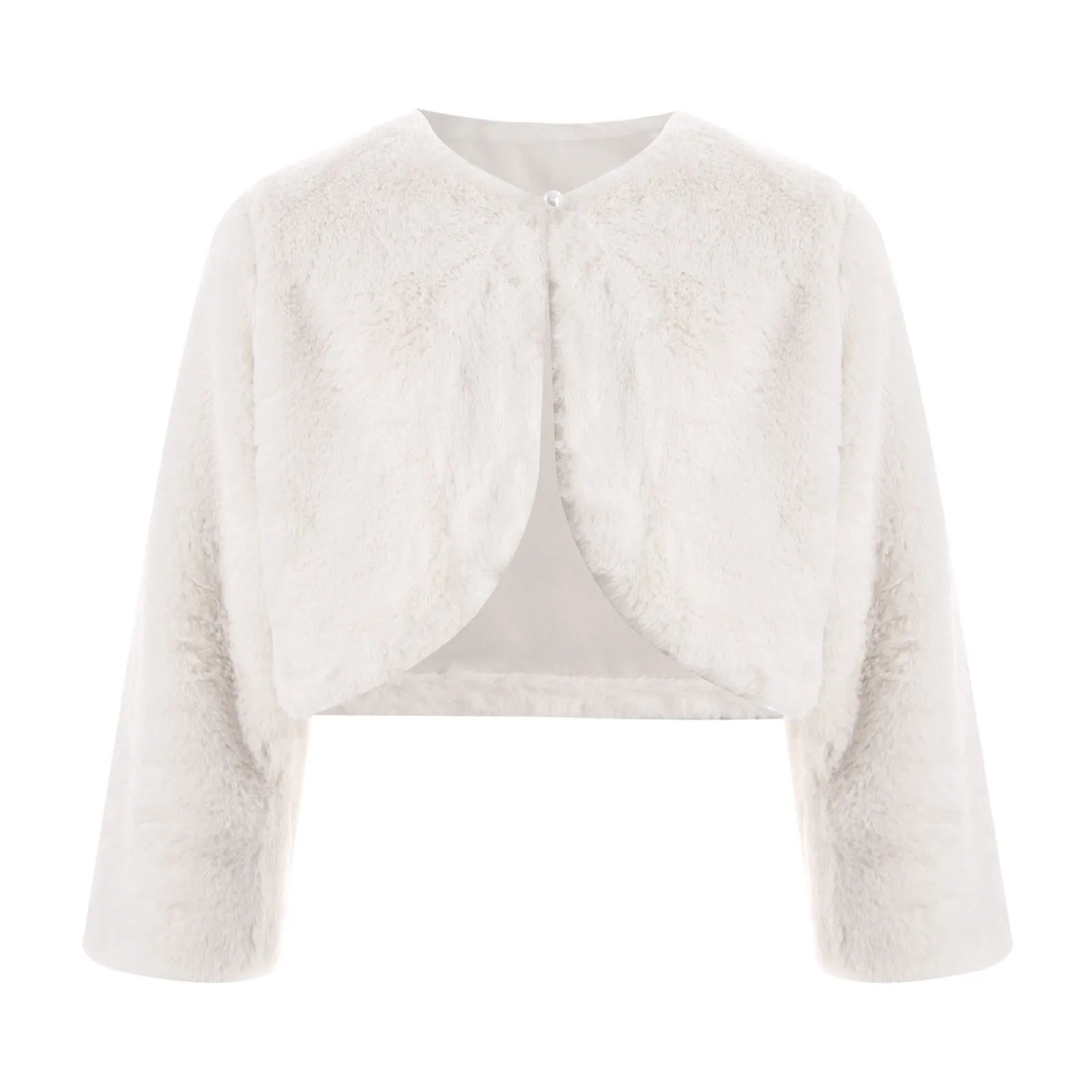 Girls' Faux-Fur Bolero Shrug