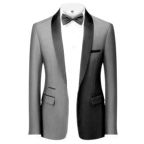 Velvet Shawl-Collar Blazer