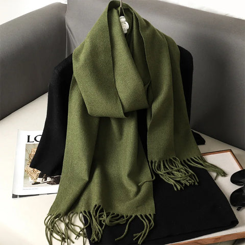 Soft Solid Winter Scarf