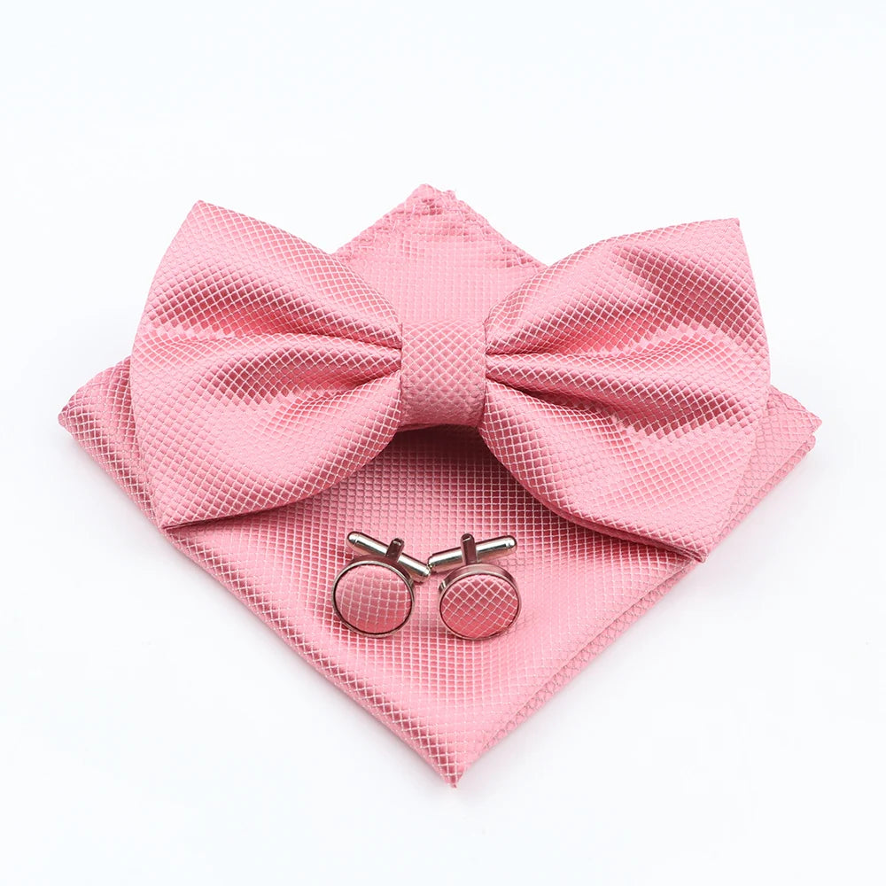 Bow Tie, Pocket Square & Cufflink Set