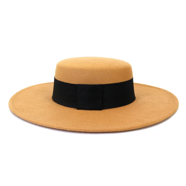 Wide-Brim Felt Hat