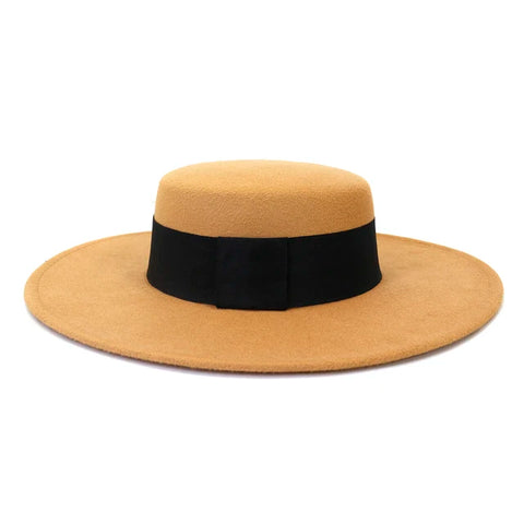 Wide-Brim Felt Hat