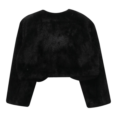 Girls' Faux-Fur Bolero Shrug