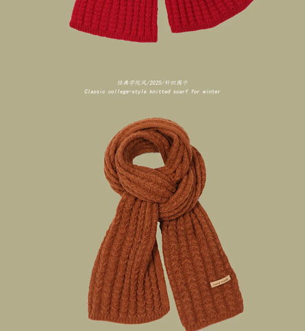 Chunky Rib-Knit Scarf