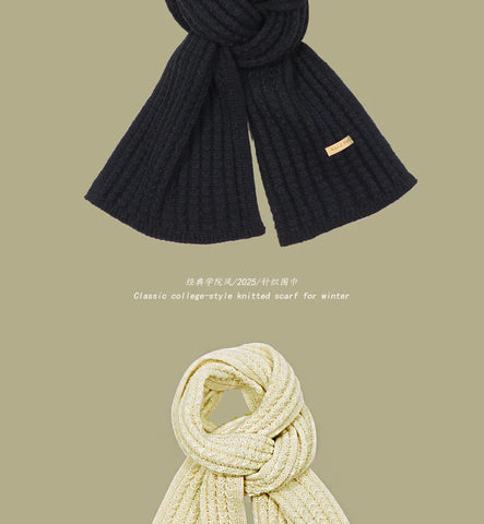 Chunky Rib-Knit Scarf