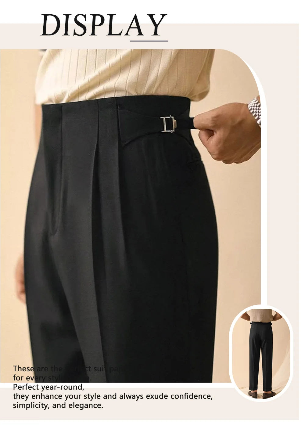Relaxed Pleated Trousers