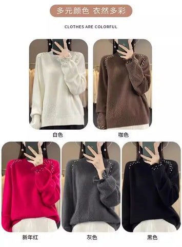 Ribbed Turtleneck Sweater