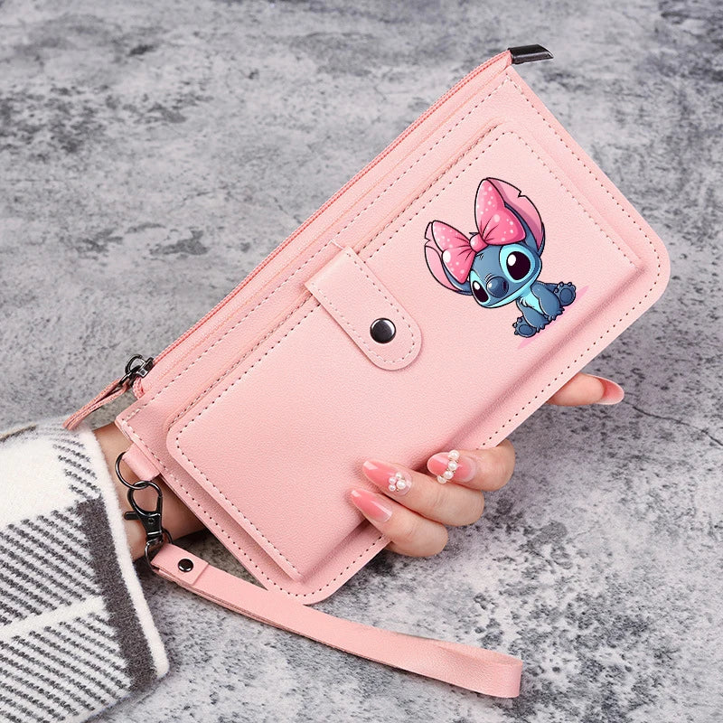 Disney Stitch Wallets for Women Anime Cartoon