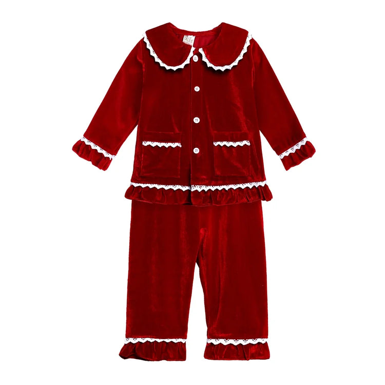 Kids' Velvet Christmas Pajamas