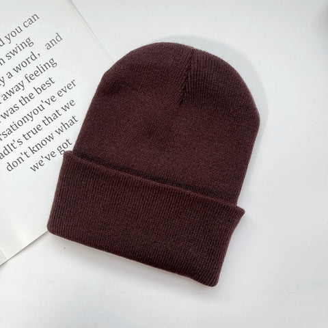 Rib-Knit Cuffed Beanie