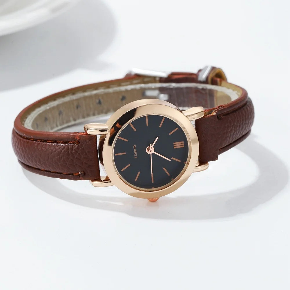 Minimalist Leather-Strap Watch