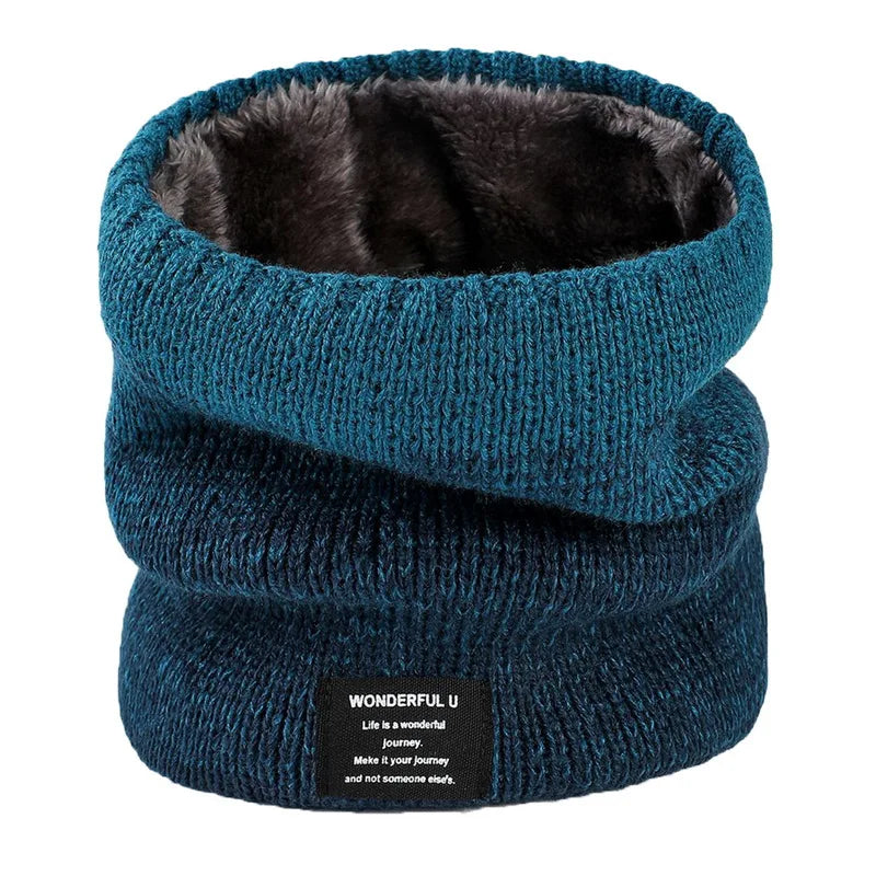Fleece-Lined Knit Neck Warmer