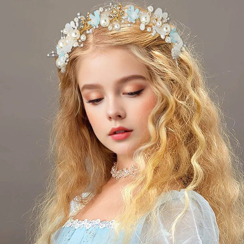 Pearl & Blossom Flower Crown