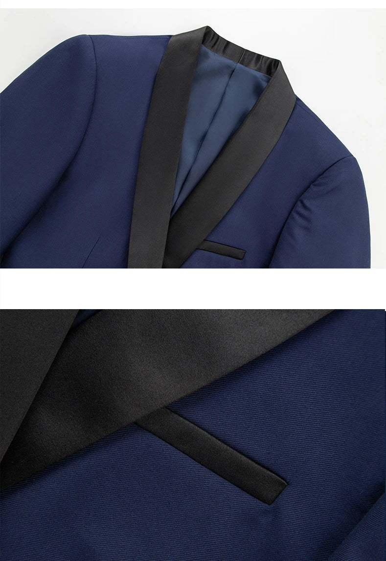 Velvet Shawl-Collar Blazer