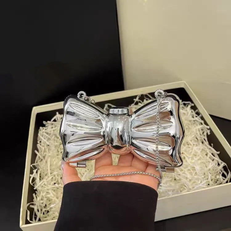 Gold Bow Evening Bag