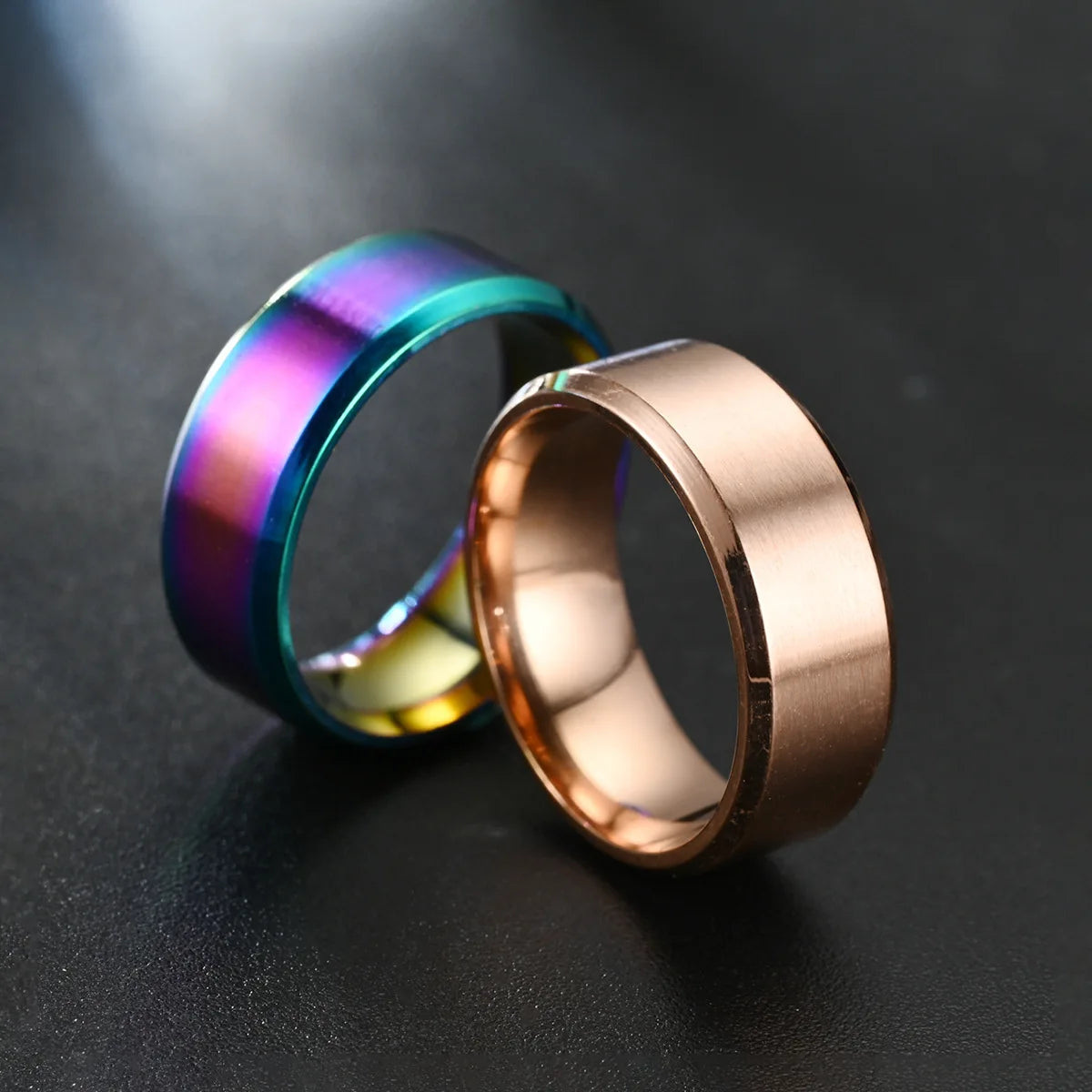 Brushed Steel Band Ring