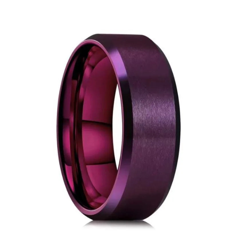 Brushed Steel Band Ring