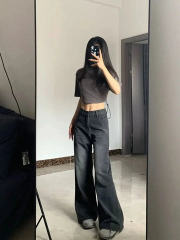 High-Rise Wide-Leg Jeans