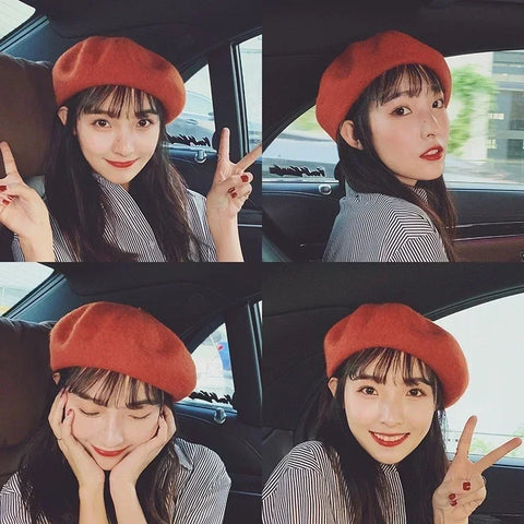 Wool-Blend French Beret