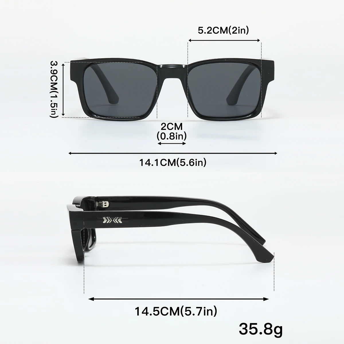 Square Polarized Sunglasses