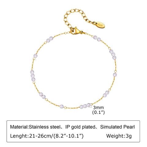 Stainless Steel Lucky Evil Eye Anklet Bracelet for Women