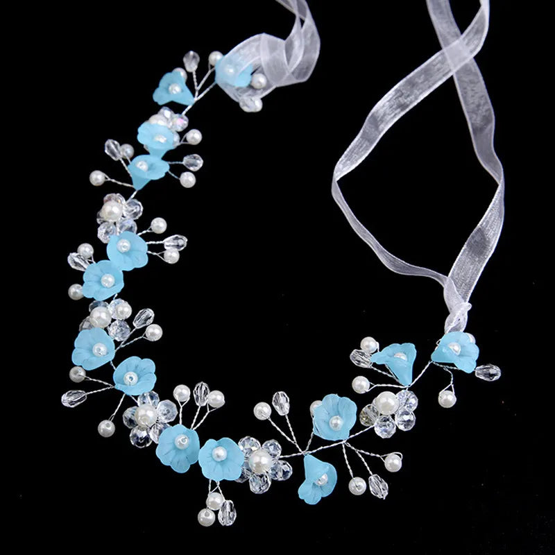Girls' Floral Vine Ribbon Headband