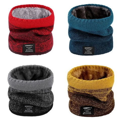 Fleece-Lined Knit Neck Warmer