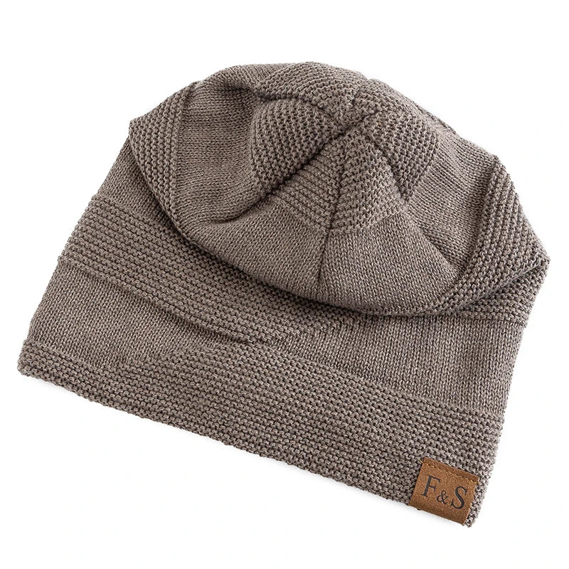 Fleece-Lined Knit Beanie